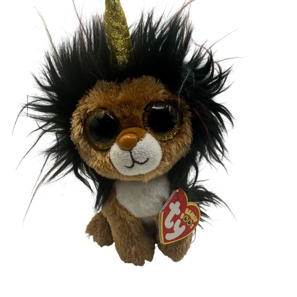 Ty Beanie Boos Ramsey Unicorn Lion Plush 6" Collectible